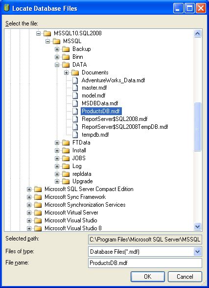 Attach Sql Server Database Without Log File