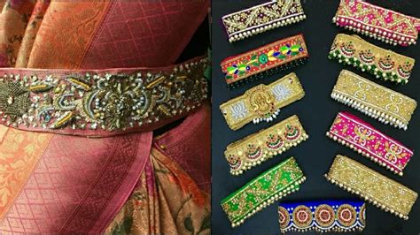 Trending New Model Waist Belt For Silk Saree Maggam Work Waist Belt