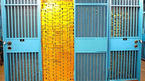 Gold Vault Of Federal Reserve Bank Of New York Foto Spiegelde Rob