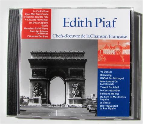 EDITH PIAF Chefs D Oeuvre De La Chanson Française CD CF001 EUR 7 00