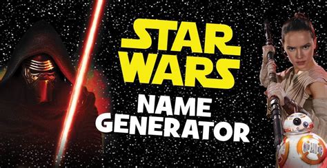 Der Strand Nat Rlich Renovieren Star Wars Name Generator Privilegiert