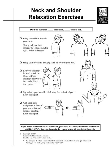 Shoulder Stretches Pdf Fill Online Printable Fillable Blank