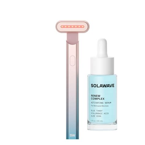 Solawave 4 In 1 Radiant Renewal Wand And Serum Bundle Face