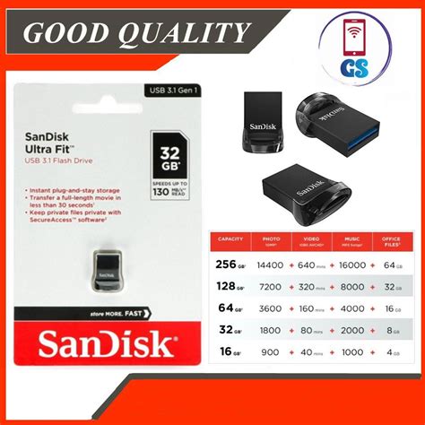 Sandisk Pendrive Cz430 Ultra Fit Usb 31 Usb Flash Drive Cz430 Pendrive