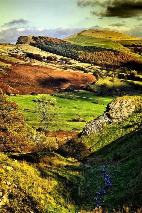 The Hope Valley Derbyshire In The Peak District National Park England