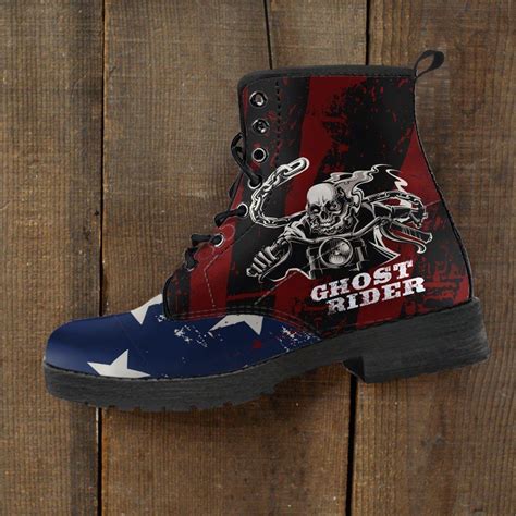 Cool Ghost Rider Boots American Legend Rider