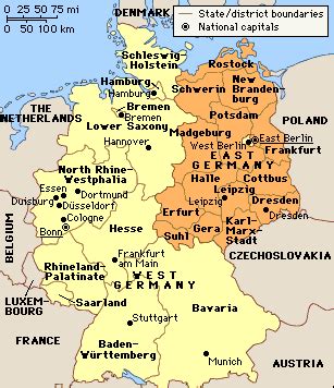 Map Of Former East Germany - Emmy Norrie