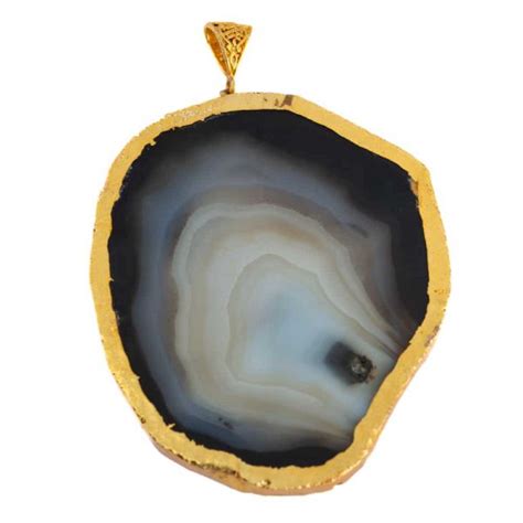 Agate Disc Pendant X Mm Zenvol Europe