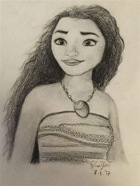 Moana Pencil Drawing Disegni A Matita Matita Disegni