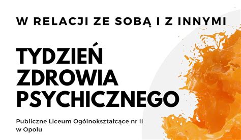 Tydzień Zdrowia Psychicznego 2023 prace uczniów LO 2 Opole