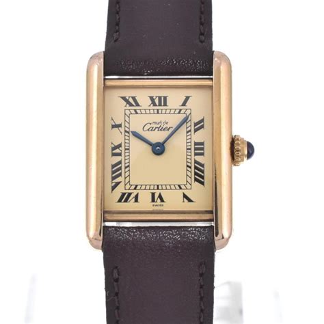 【cartier】カルティエ マストタンク ヴェルメイユ W1003154 クォーツ レディース M117146 117146