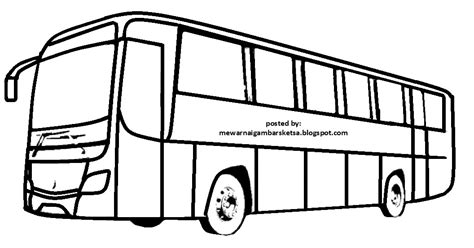 Mewarnai Gambar Bulan Mewarnai Gambar Mobil Bus Pariwisata Putra - IMAGESEE