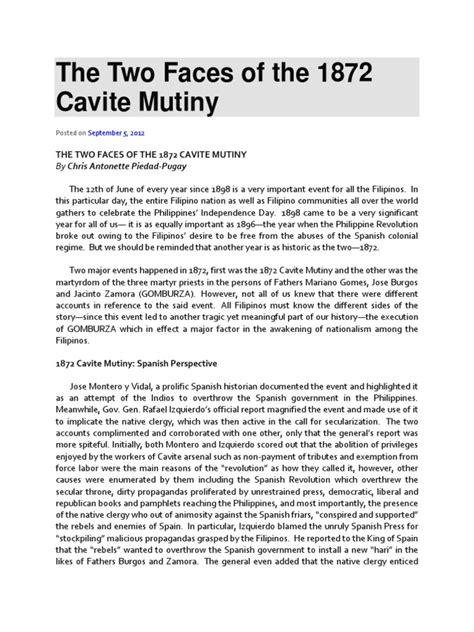 Cavite Mutiny | Philippines