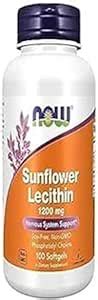 Now Foods Sunflower Lecithin Mg Non Gmo Softgels G