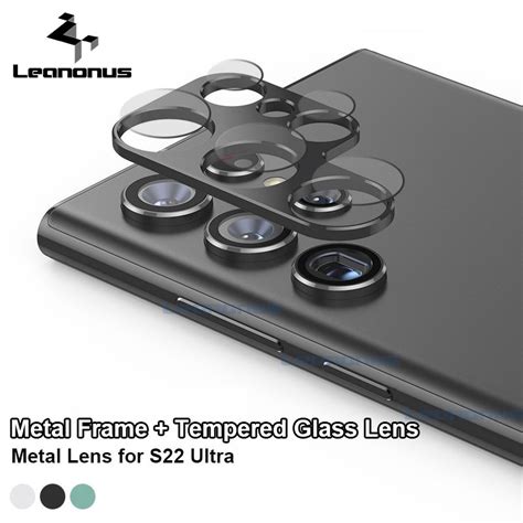 2 In 1 Lens Protector Ring For Samsung Galaxy S22 Ultra Camera