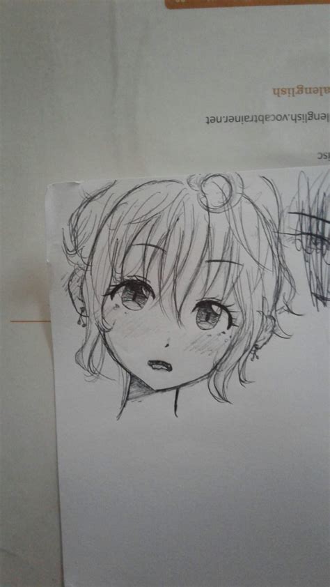 Drawing a cute blushing girl at class | Anime Drawings Amino