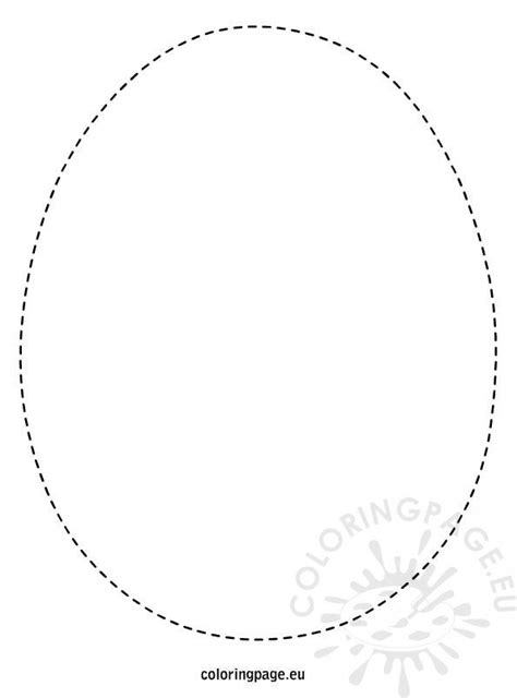 Easter Egg template – Coloring Page