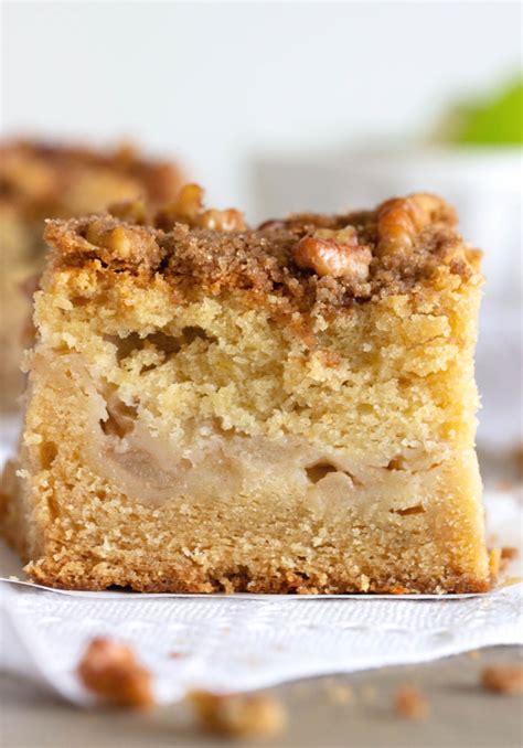 An Amazing Apple Coffee Cake With A Walnut Crumble Topping Perfect