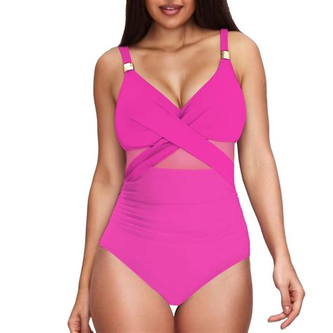 red bathing suit women 6