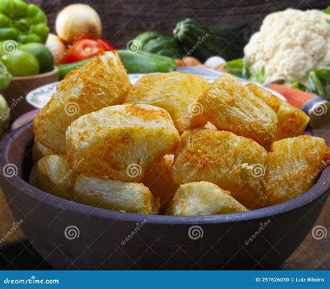 Delicious Fried Cassava Stock Photo Image Of Appetizer 257626030