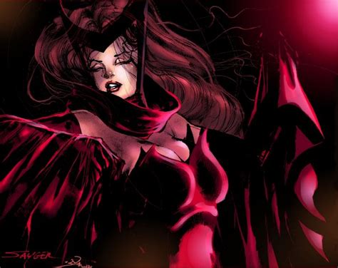 Scarlet Witch By Stuart Sayger Color By Tom Smith Xmen Avengers Mutants Comicart Scarlet