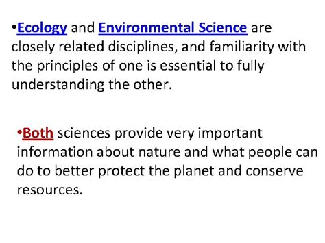 Difference Between Ecology Environmental Science Ecology Environmental