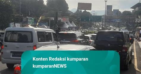 Ribu Kendaraan Padati Jalur Puncak Bogor Pada H Lebaran Kumparan