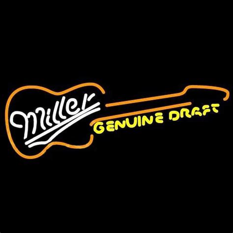 Custom Miller Country Guitar Beer Sign Neon Sign Usa Custom Neon