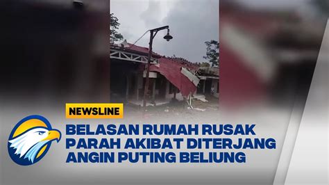 Diterjang Angin Puting Beliung Belasan Rumah Di Desa Kunir Jepara