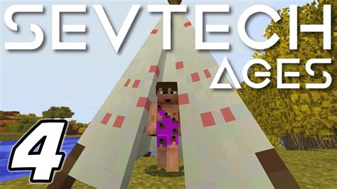 Minecraft Sevtech Ages Leather Thatch And Teepee Modded Survival