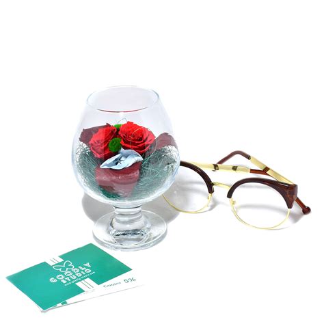 Стабилизированные растения в стеклянной колбе недорого!