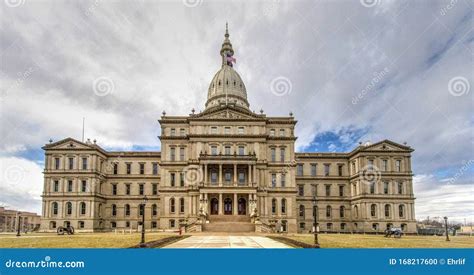 Lansing Michigan State Capitol Building Stock Photo - Image of detail ...