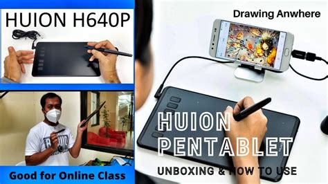 HUION PEN TABLET UNBOXING HOW TO USE Lazadasale YouTube