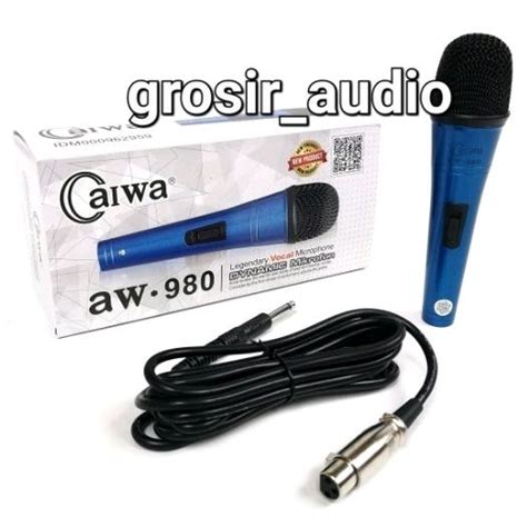 Jual Mic Kabel Aiwa Aw Mic Besi Aiwa Microphone Kabel Aiwa Aw