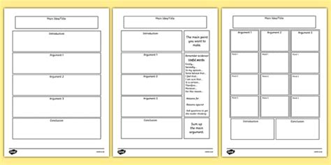 Persuasive Text Planning Template Twinkl Twinkl