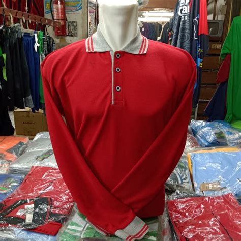 Jual Kaos Polo Lengan Panjang Shopee Indonesia