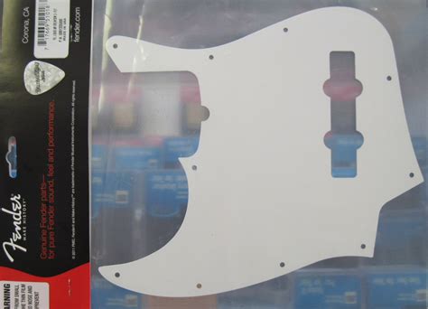 Fender Standard Jazz Bass Pickguard 3 Ply White 0991335000 099 1335 000