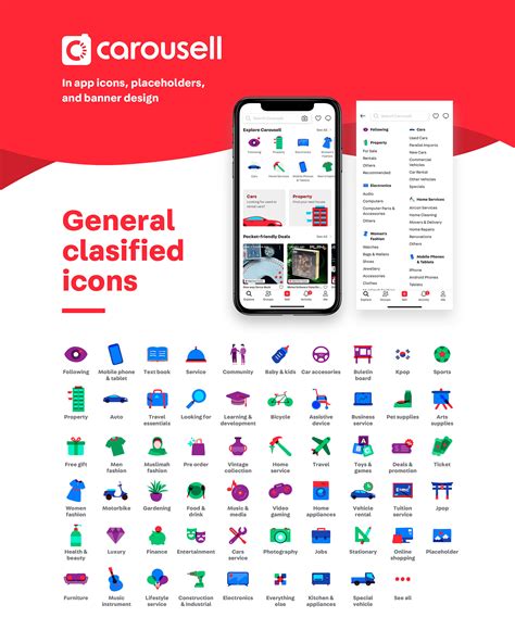 Carousell App Icons And Illustrations On Behance