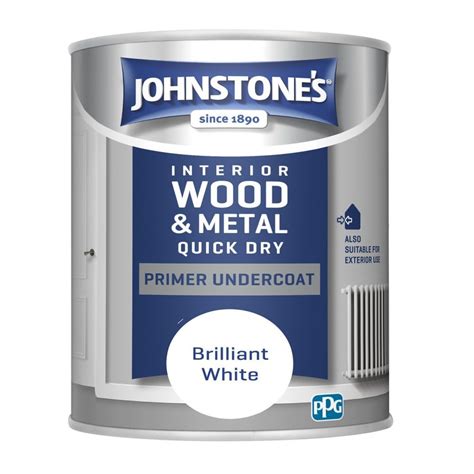 Brilliant White Quick Dry Primer Undercoat Johnstones Paint