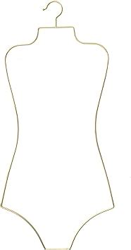 Amazon Arekuaei Gold Wire Lingerie Hangers Body Shape Metal Display Bikini Swimwear Hanger