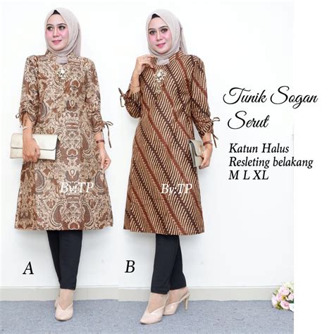 Gambar Baju Batik Tunik Modern – bonus