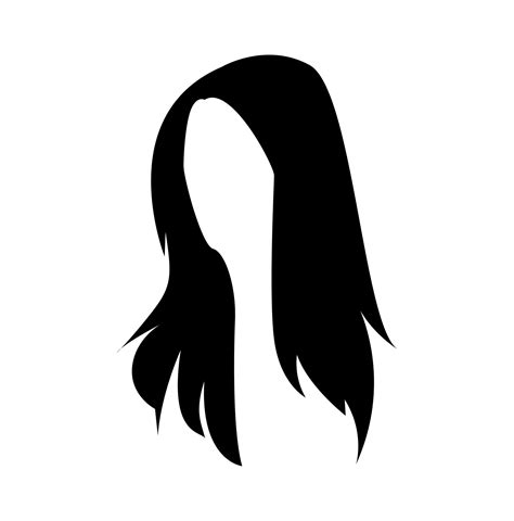 Icon Woman Long Hair Silhouette Concept Of Beauty Fashion Salon