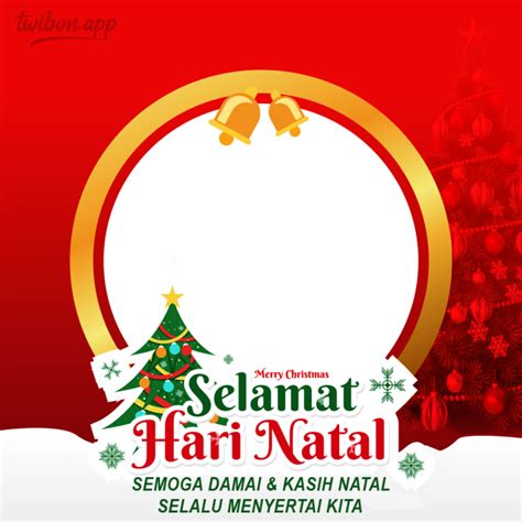 Twibbon Natal Dan Tahun Baru Png