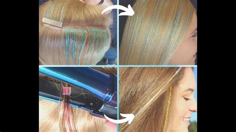 How To Attach Removeable Hair Tinsel Shimmer Extensions Put In Fairy