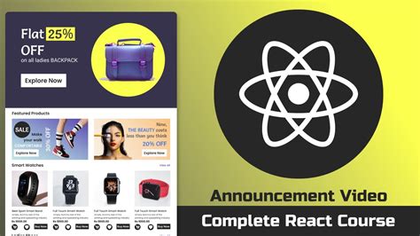 Course Announcement The Complete React Course Youtube