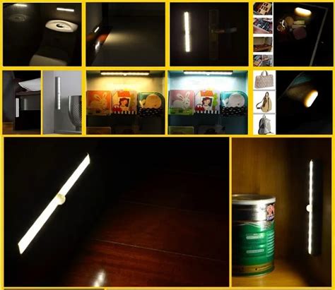 Motion Activated Usb Rechargeable Led Closet Light Wireless Stick On Anywhere Magnetic Motion