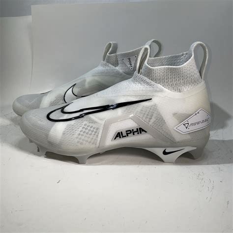 Nike Alpha Menace Elite Football Cleats Mens Sz White Flyknit