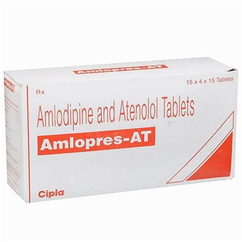 Amlodipine Mg Atenolol Mg Tablets At Rs Box Atenolol Tablets In