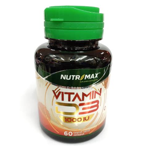 NUTRIMAX Vitamin D3 1000 IU 60 Tablet BPOM Lazada Indonesia