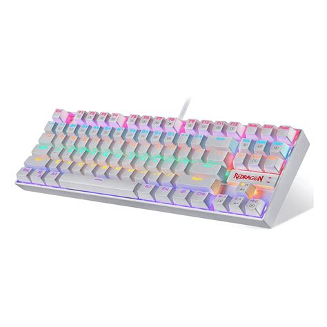 Teclado Mecánico Redragon Kumara Blanco K552w Rgb Sipo